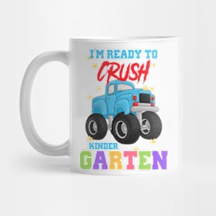 Kids Im Ready To Crush Kindergarten Monster Truck First Day Mug